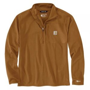 Carhartt Men's Force Relaxed Fit Mock-Neck Half-Zip Work T-Shirt
